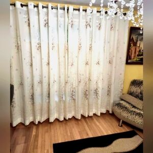 Two Extra Large Custom Made Curtains